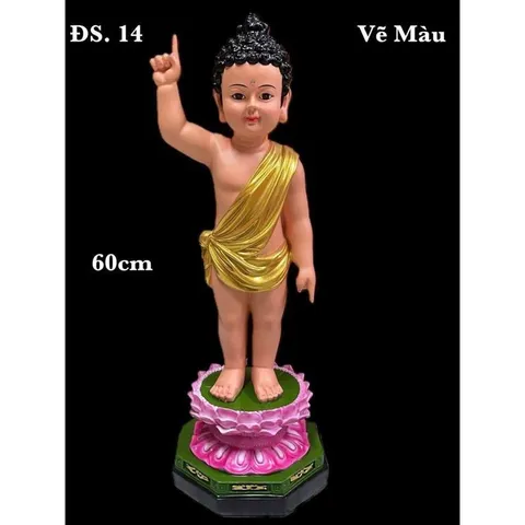 Tượng  Phật  Đản Sanh VẺ MÀU COMPOSITE