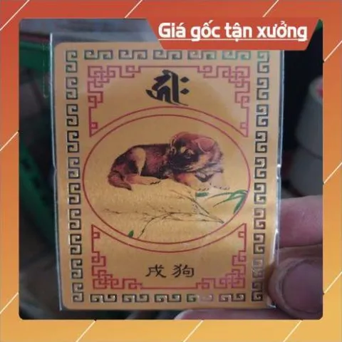 kim bài linh phù con giáp tuổi tuất HÀNG CAO CẤP, có hoả tốc
