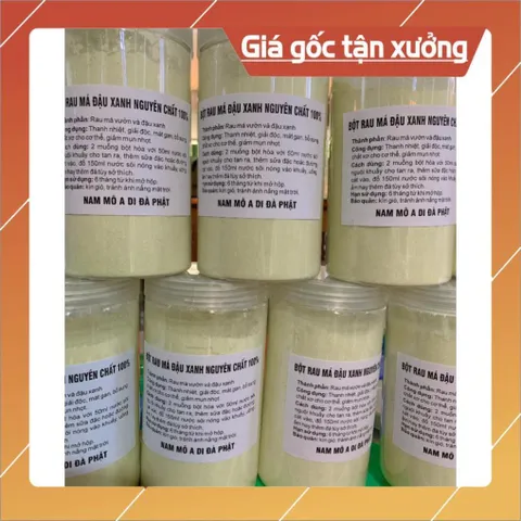 BỘT RAU MÁ ĐẬU XANH N.GUYÊN C.HẤT(2 hộp 1kg)