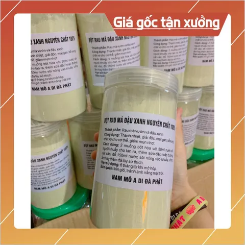 BỘT RAU MÁ ĐẬU XANH N.GUYÊN C.HẤT(2 hộp 1kg)