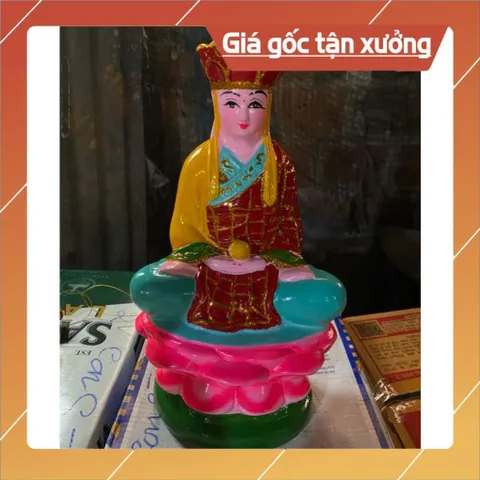 Tôn tượng địa tạng bằng đất nung 30cm  Ngồi Toà Sen