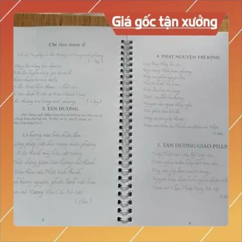 Combo 6 vở a4 chép kinh in chữ mờ -Địa Tạng-Chú Đại Bi-Sám Hối-Dược Sư-Cầu An-Vu Lan , tặng bút chép kinh