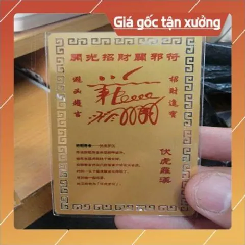 kim bài linh phù la hán phục hổ HÀNG CAO CẤP, có hoả tốc