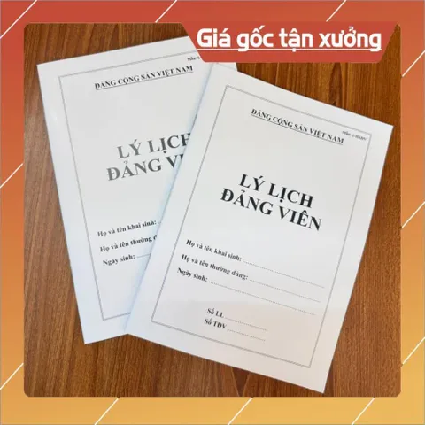 LÝ LỊCH ĐẢNG VIÊN - combo 5 cuốn 32 trang