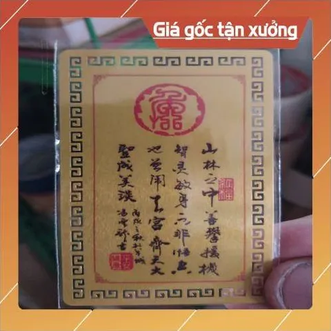 kim bài linh phù con giáp tuổi thân HÀNG CAO CẤP, có hoả tốc
