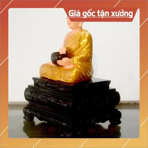 Tượng Ngài Thánh Tăng Sivali ngồi ôm bát cao 20cm CÓ HOẢ TỐC