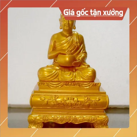 Tượng Ngài Thánh Tăng Sivali ngồi ôm bát cao 20cm CÓ HOẢ TỐC