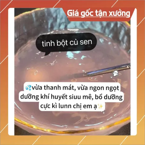TINH BỘT CỦ SEN HƯƠNG NGUYÊN CHẤT( HỘP 500Gram)