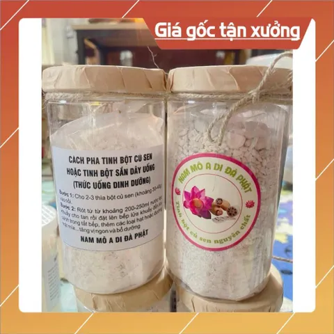 TINH BỘT CỦ SEN HƯƠNG NGUYÊN CHẤT( HỘP 500Gram)