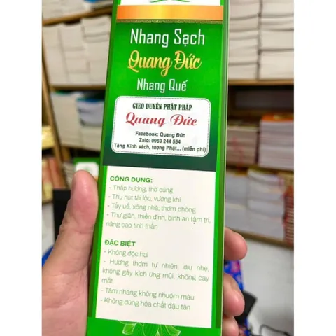 HỘP NHANG SẠCH Hương QUẾ 40CM  120 CÂY