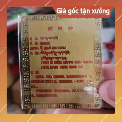 kim bài linh phù hồng thần tài HÀNG CAO CẤP, có hoả tốc