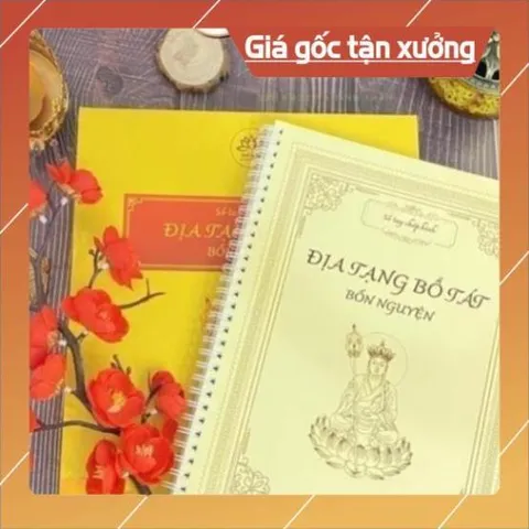 Tặng viết_Sổ tay A5 chép kinh chữ Mờ địa tạng bồ tát bổn nguyện CHŨ MÒ