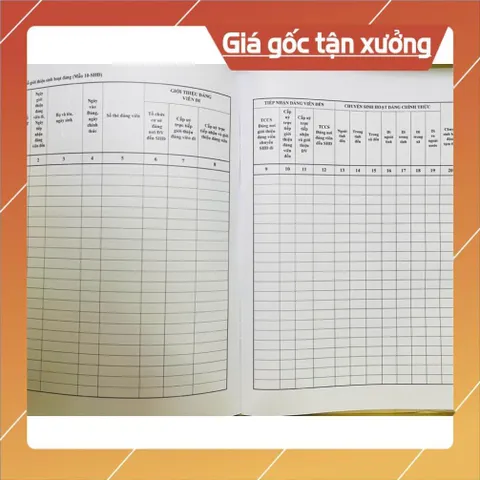 SỔ GIỚI THIỆU SINH HOẠT ĐẢNG (mẫu 10-SHĐ) có hoả tốc