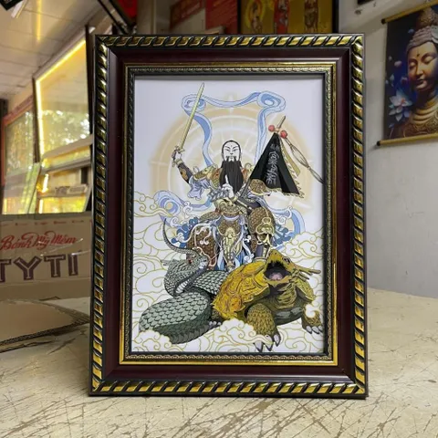 Khung Tranh ÔNG MÃNH - Có khung  có hoả tốc