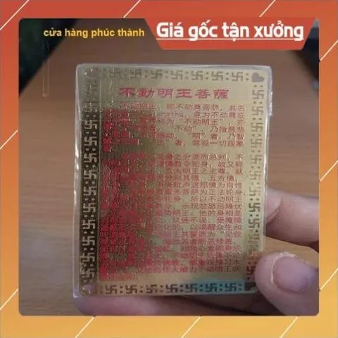 kim bài linh phù bất động minh vương HÀNG CAO CẤP, có hoả tốc