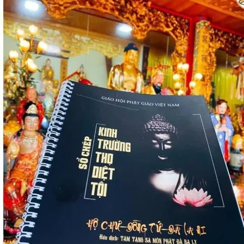 Sổ chép Kinh Mờ Trường Thọ Điệt tội cực đẹp