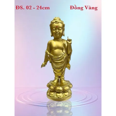 Tượng Phật Đản Sanh nhiều mẫu, nhiều size composite đẹp - có hoả tốc