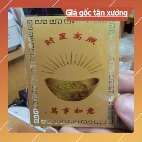 kim bài linh phù thần tài tứ cống HÀNG CAO CẤP, có hoả tốc
