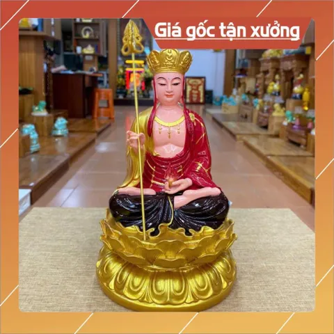 Tôn Tượng Địa Tạng Vương Bồ Tát  30cm VÀNG VẼ