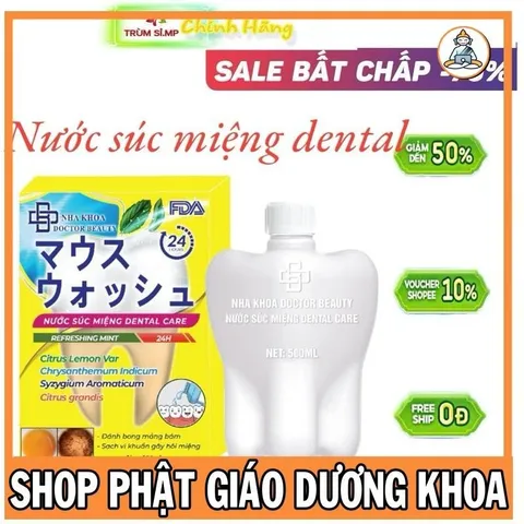 NƯỚC SÚC MIỆNG DENTALCARE, Bột trắng răng dental Kem đánh răng dental [Cam Kết Chính Hãng]