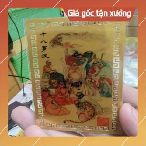 kim bài linh phù thập bát la hán HÀNG CAO CẤP, có hoả tốc