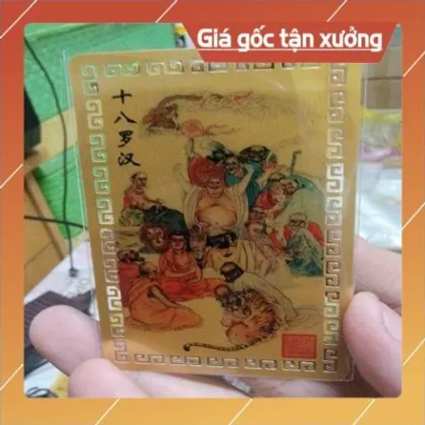 kim bài linh phù thập bát la hán HÀNG CAO CẤP, có hoả tốc