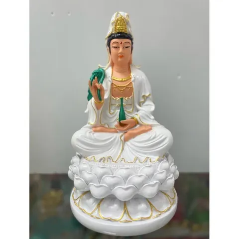 Bộ Tây Phương Tam Thánh, Tam Thế Phật, A Di Đà, Quan Âm, Đại Thế Chí chất liệu poly cao 30cm COMPOSITE
