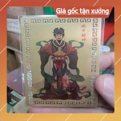 kim bài linh phù thần tài Tỉ Can HÀNG CAO CẤP, có hoả tốc