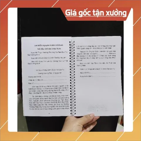Vở Sổ chép in mờ Dược Sư khổ B5 cực đẹp tặng viết