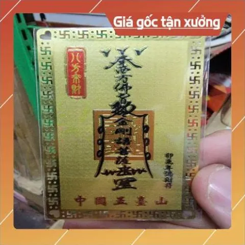 kim bài linh phù văn thù sư lợi HÀNG CAO CẤP, có hoả tốc