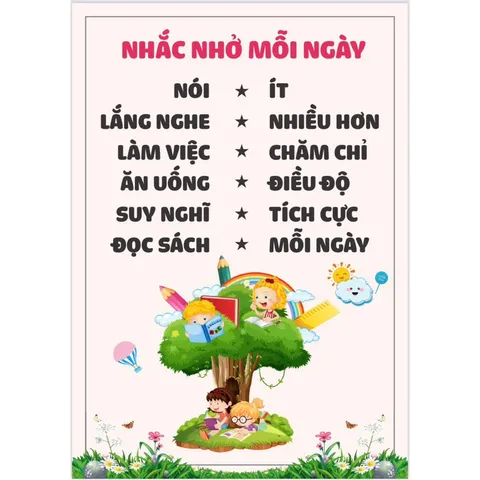 TỜ Các câu khẩu hiệu slogan hay khổ to A3 ÉP PLASTIC