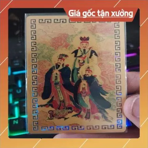 kim bài linh phù tam hoàng đại đế HÀNG CAO CẤP, có hoả tốc