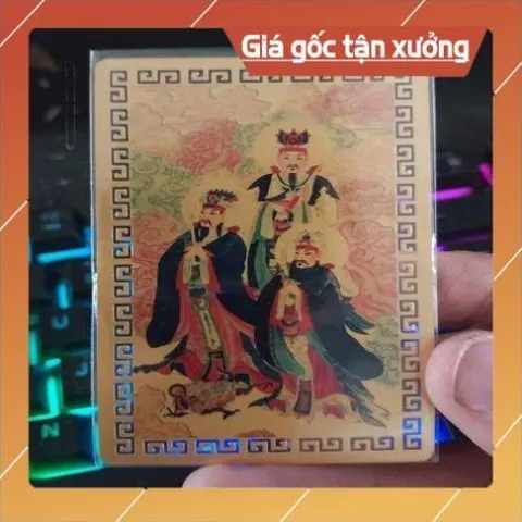 kim bài linh phù tam hoàng đại đế HÀNG CAO CẤP, có hoả tốc