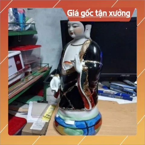 TƯỢNG MẸ DIÊU TRÌ ĐỊA MẪU MEN SỨ ĐÀI LOAN 3 SIZE