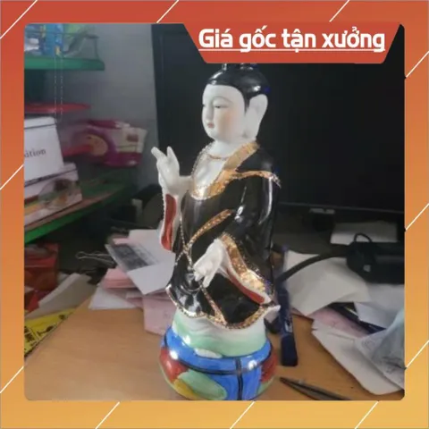 TƯỢNG MẸ DIÊU TRÌ ĐỊA MẪU MEN SỨ ĐÀI LOAN 3 SIZE