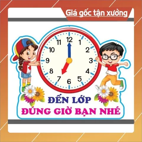 Tờ giấy Các góc-nhắc nhở trang  trí lớp tiểu học ép plastic sẵn băng keo đính tường cao 40cm
