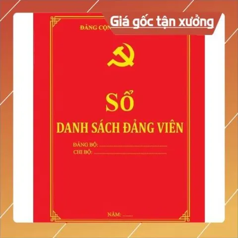 SỔ DANH SÁCH ĐẢNG VIÊN (Mẫu 7-HSĐV) có hoả tốc