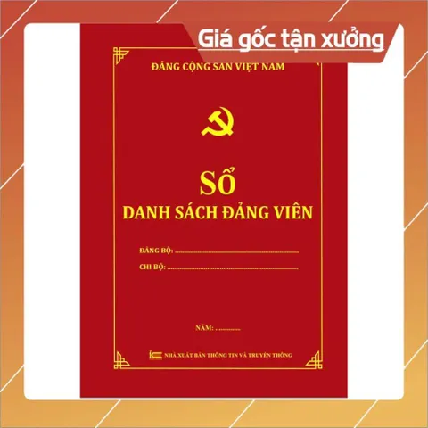 SỔ DANH SÁCH ĐẢNG VIÊN (Mẫu 7-HSĐV) có hoả tốc