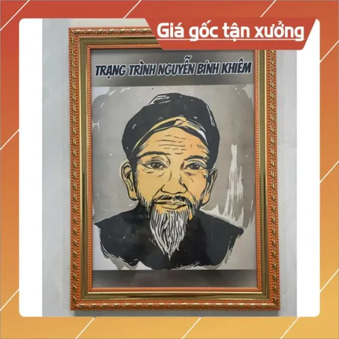 KHUNG TRANH THỜ CÚNG TRẠNG TRÌNH NGUYỄN BỈNH KHIÊM, CHA NGỌC HOÀNG THƯỢNG ĐẾ, CHA TRƯƠNG BỬU DIỆP NHIỀU SIZE ĐẸP