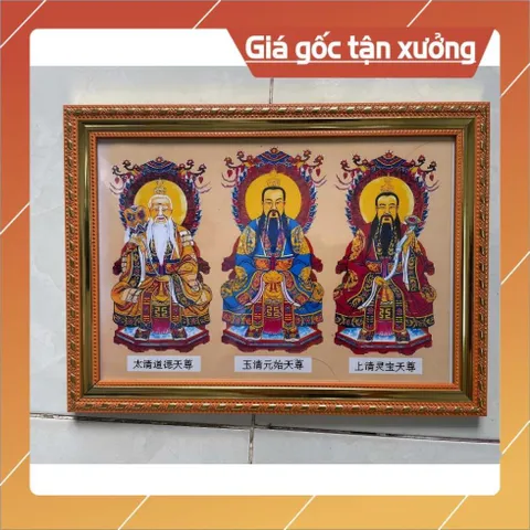 KHUNG TRANH THỜ CÚNG TRẠNG TRÌNH NGUYỄN BỈNH KHIÊM, CHA NGỌC HOÀNG THƯỢNG ĐẾ, CHA TRƯƠNG BỬU DIỆP NHIỀU SIZE ĐẸP