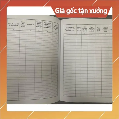 SỔ DANH SÁCH ĐẢNG VIÊN (Mẫu 7-HSĐV) có hoả tốc