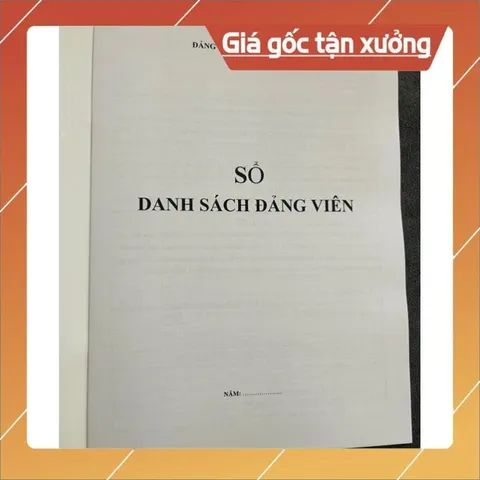SỔ DANH SÁCH ĐẢNG VIÊN (Mẫu 7-HSĐV) có hoả tốc