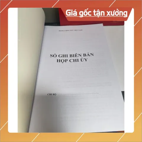 SỔ GHI BIÊN BẢN HỌP CHI UỶ ( bìa mềm -160trang) có hoả tốc