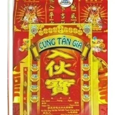Giấy cúng tân gia cao cấp siêu đẹp