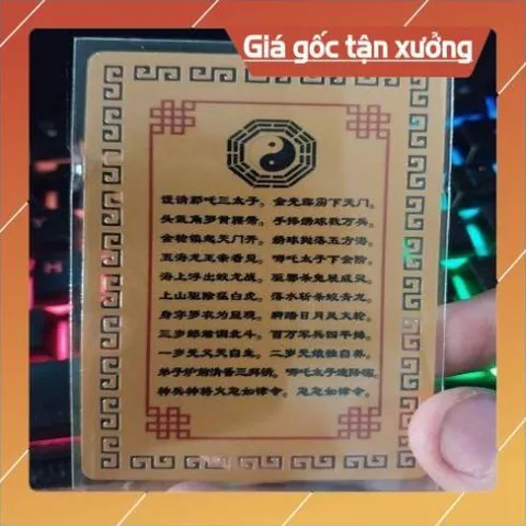kim bài linh phù tam thái tử na tra HÀNG CAO CẤP, có hoả tốc