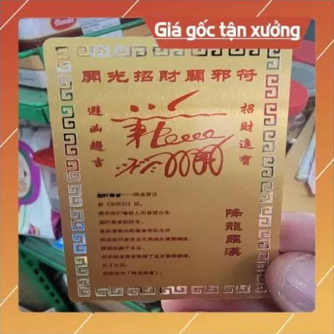 kim bài linh phù la hán hàng long HÀNG CAO CẤP, có hoả tốc