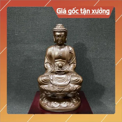 Tượng Phật Tổ Bưng Ngọc Ngồi 11cm Nhiều Màu COMPOSITE