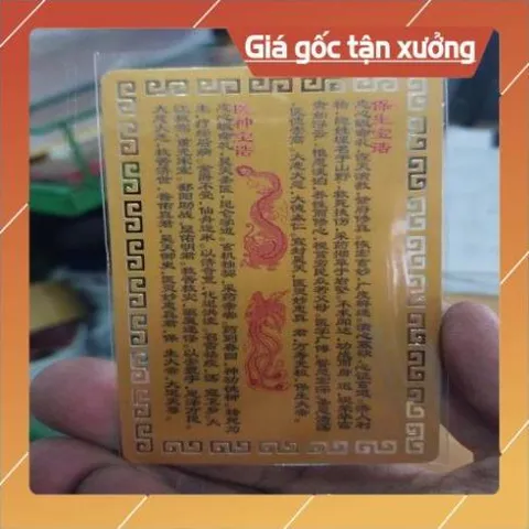 kim bài linh phù ngọc hoàng đại đế HÀNG CAO CẤP, có hoả tốc