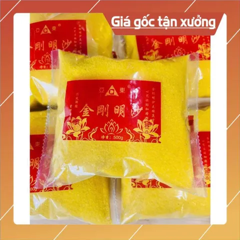 Cát vàng Kim Sa, Cát Việt Nam - Hạt Mịn, Không Tạp Chất, Dùng Cho Lư Hương Thờ (500g)