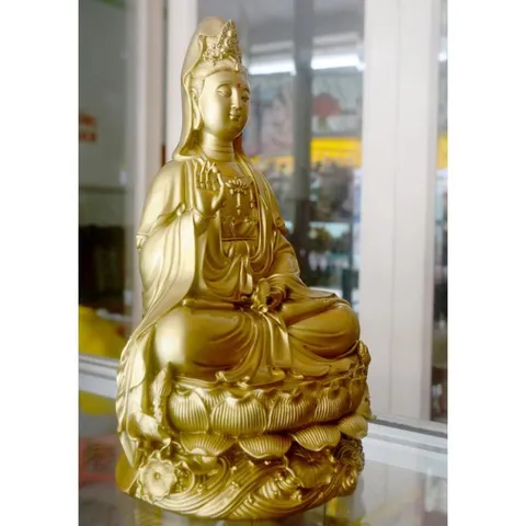 Tượng ngài Quan Thế Âm Bồ Tát ngồi cao 30cm-nhiều mẫu